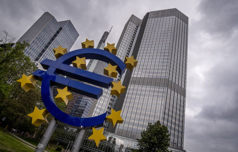 Foto tomada el 23 de mayo de 2023 de la sede del Banco Central Europeo en Fráncfort, Alemania. (Foto AP /Michael Probst)