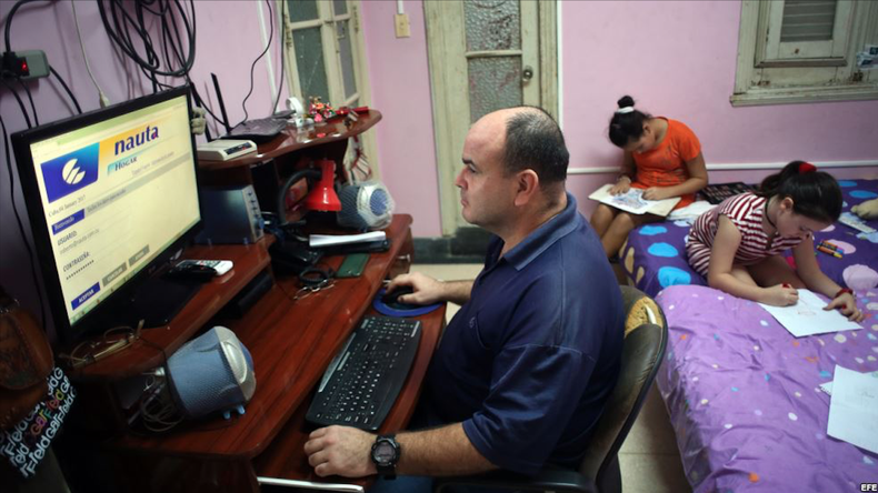 cubanos con internet en sus casas