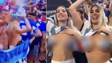 Las fanáticas argentinas que hicieron topless en la final del Mundial se escaparon y evitaron la cárcel