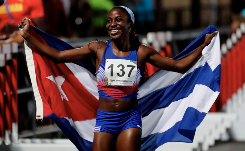 En la imagen, la atleta cubana Rose Almanza.png